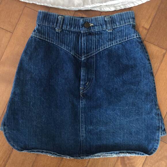 American Vintage Sunset Blues by Chic, american apparel denim skirts size 5 - Picture 3 of 12